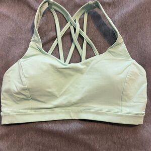 Lululemon Mint Green Strappy Sports Bra
